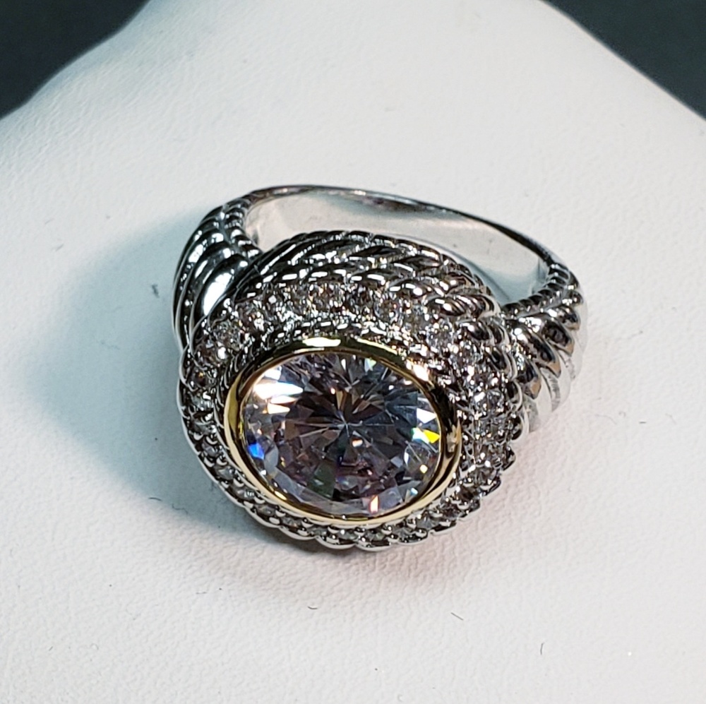 Round Cut CZ Ring